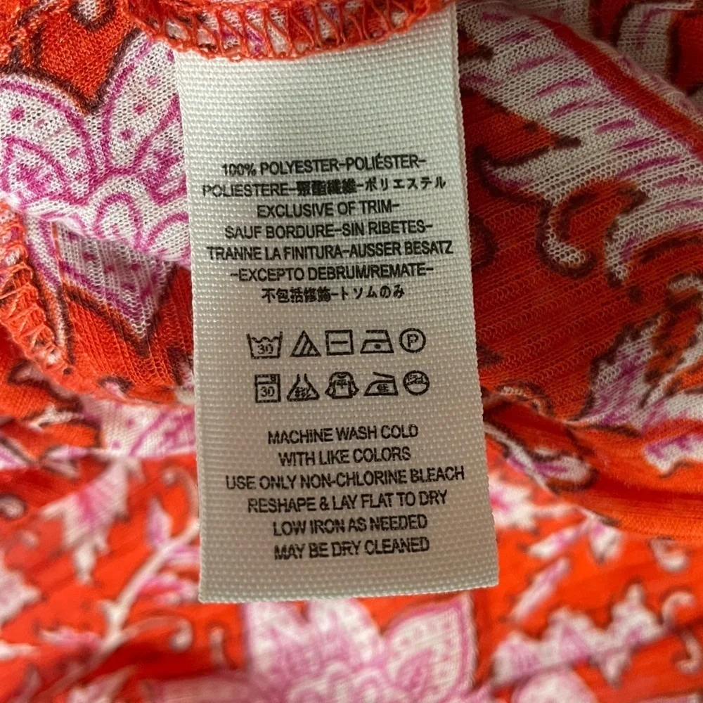Free People moon child printed crochet inset colorful maxi top XS